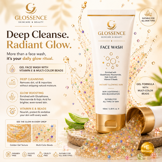 Glossence Vitamin E Beads Face Wash 100ML