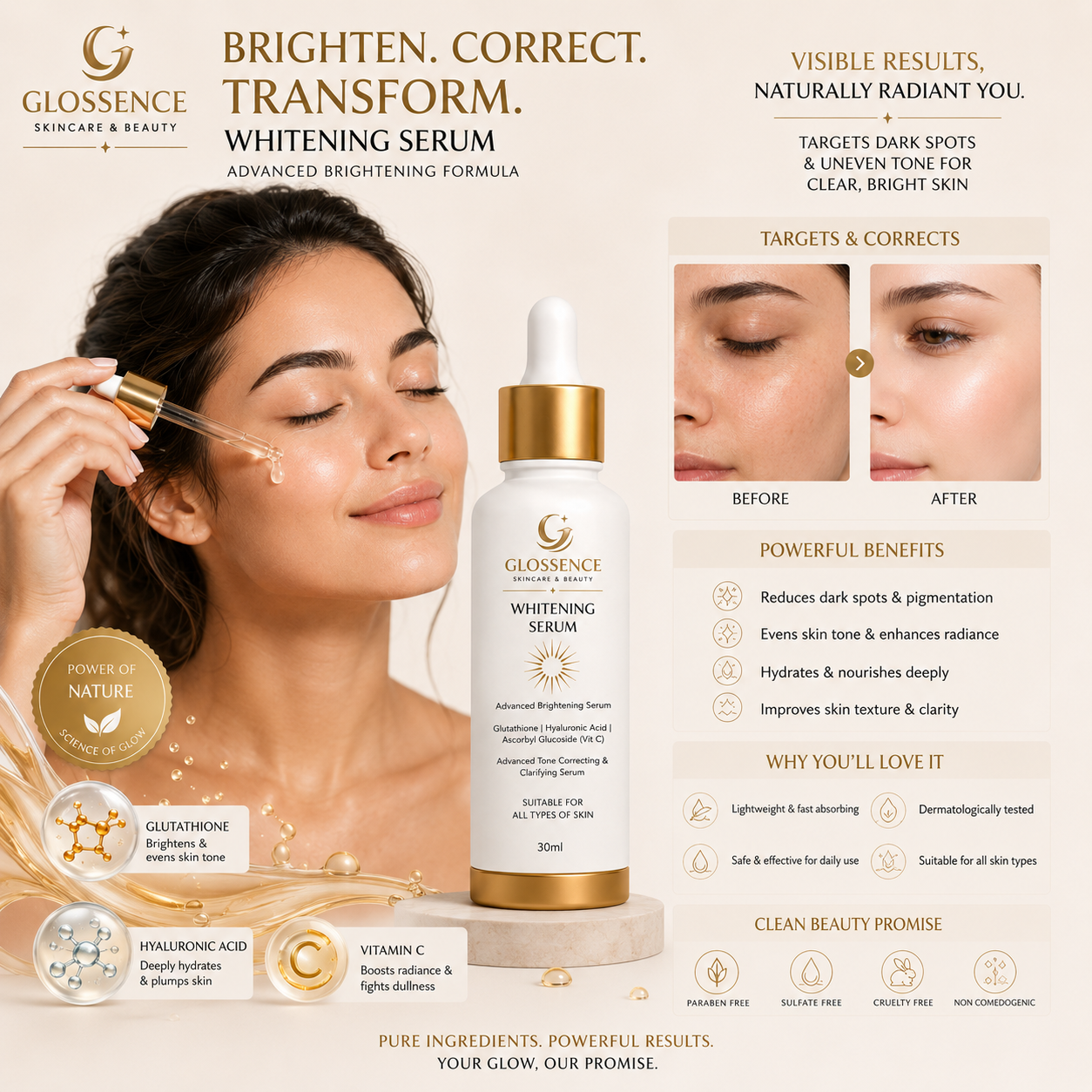 Glossence Advance Brightening Serum 30ML
