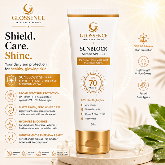 Glossence SPF 70 PA++++ Sunblock 50g